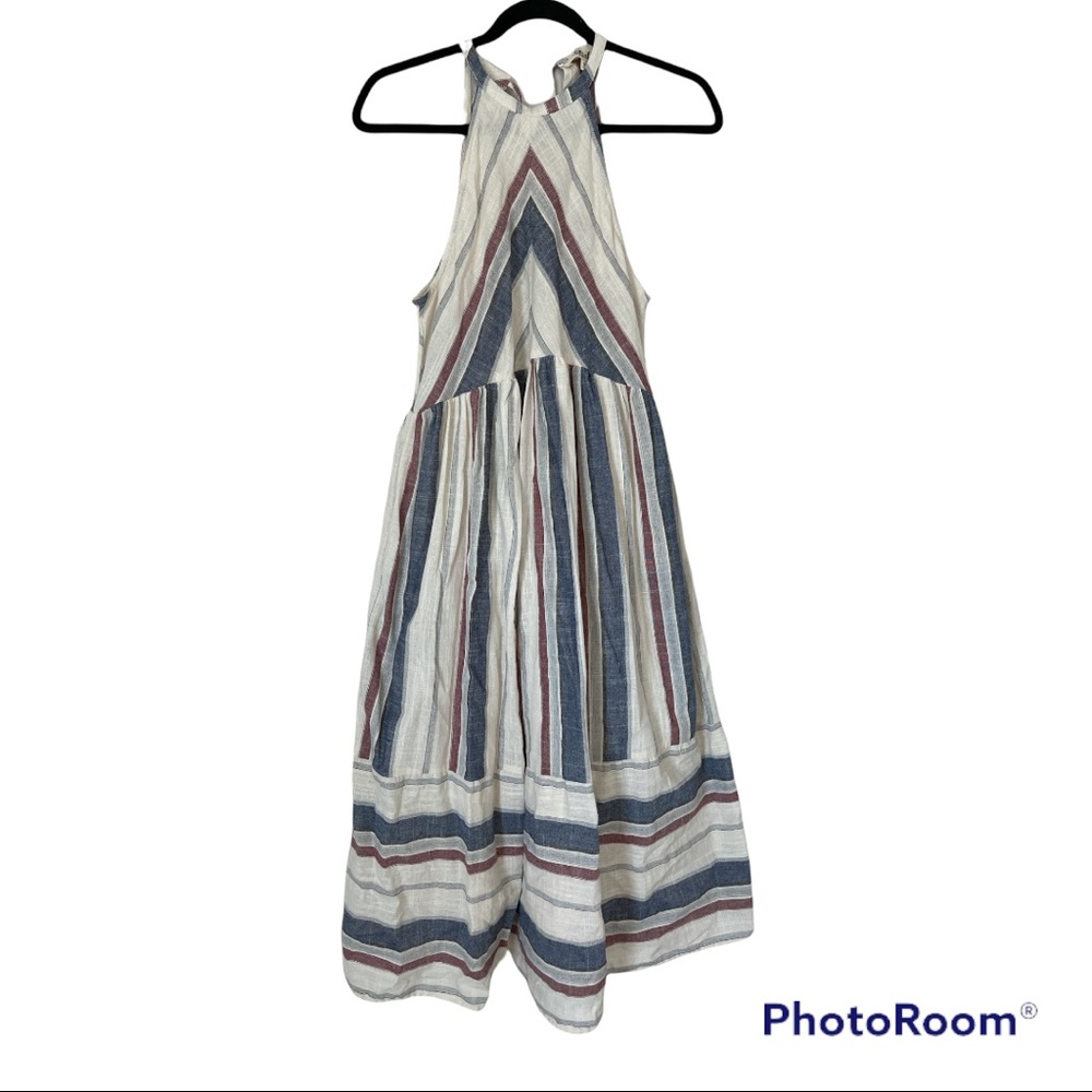 Size medium, red white and blue striped dress